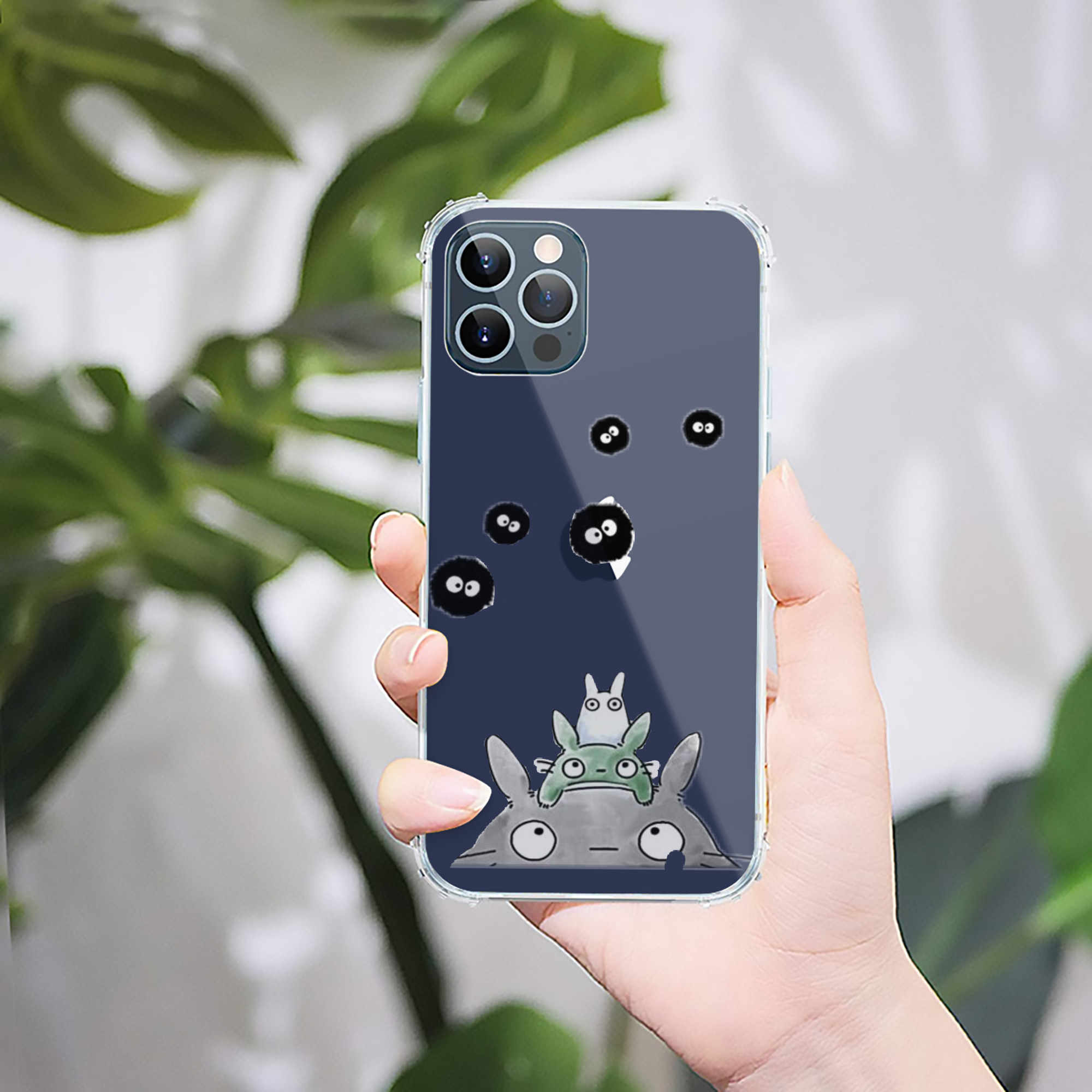 （画像用） となりのトトロ 草壁メイ 草壁サツキ My Neighbor Totoro Satsuki Kusakabe Mei Kusakabe 【iPhone 12シリーズ対応】透明スマホケース（クリアソフトケース）